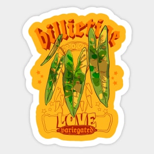 philodendron billietiae variegated Sticker